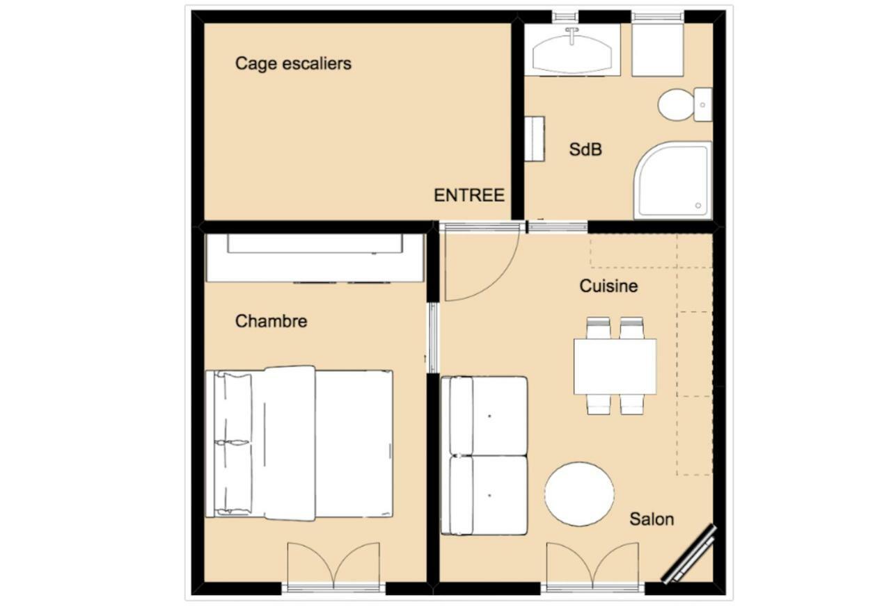 Les Meubles De Luchon - La Perle Bleue - Centre Luchon, Beau T2, 2 A 4 Personnes, Wifi Apartment Bagneres-de-Luchon Exterior photo